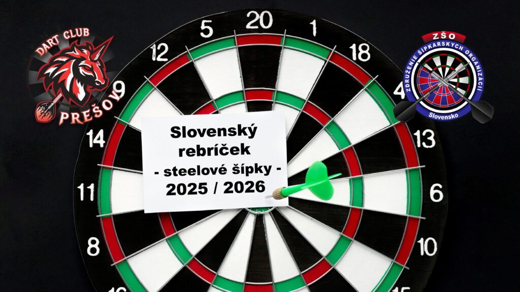 Slovenský rebríček steelové šípky 2025-2026