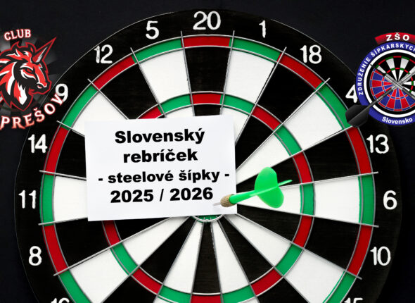 Slovenský rebríček steelové šípky 2025-2026