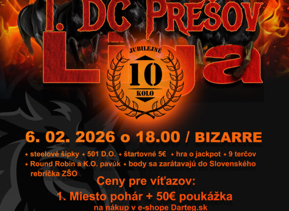 1. DC Prešov šípkarská liga - 10. kolo
