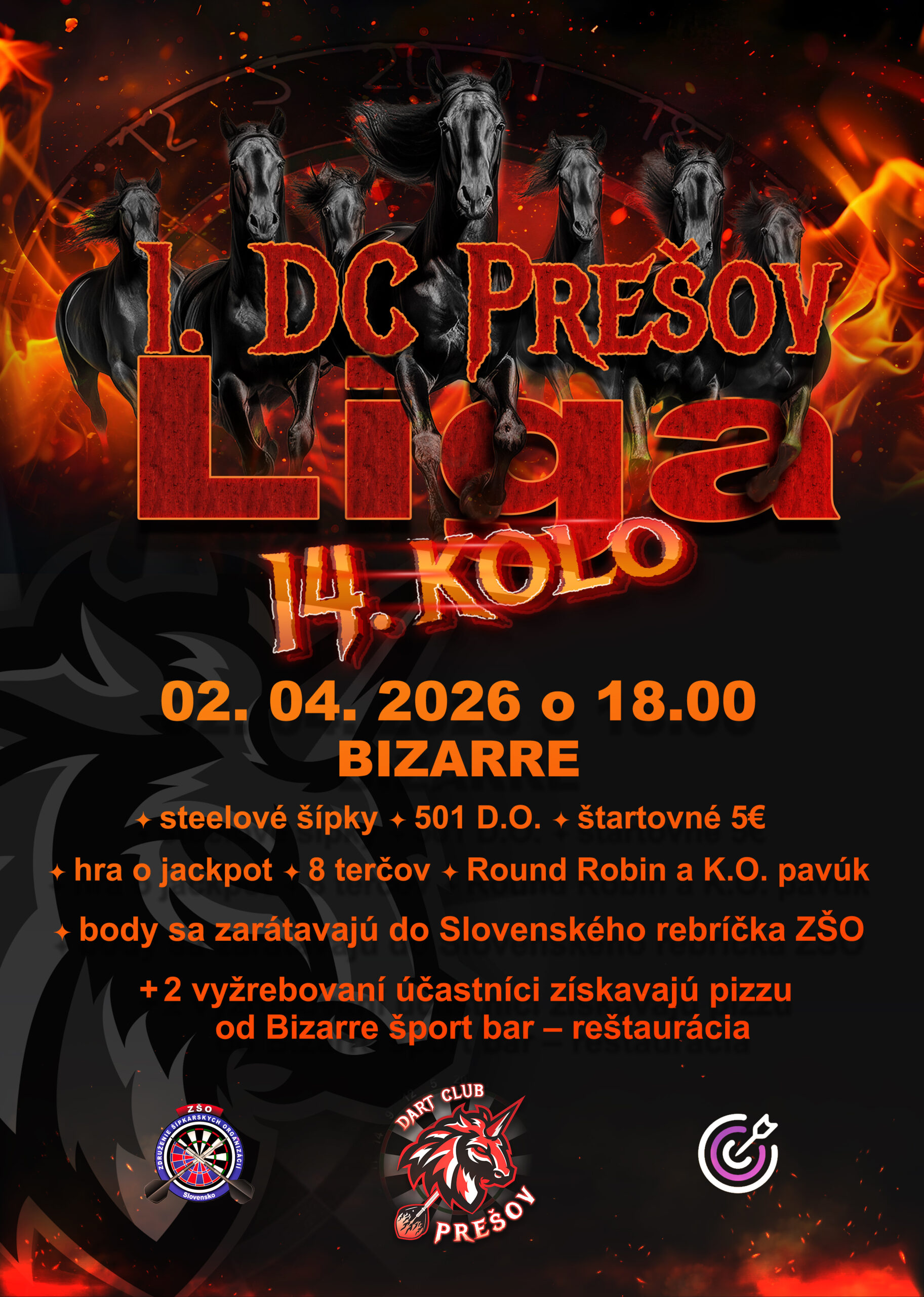 1. DC Prešov šípkarská liga - 14. kolo