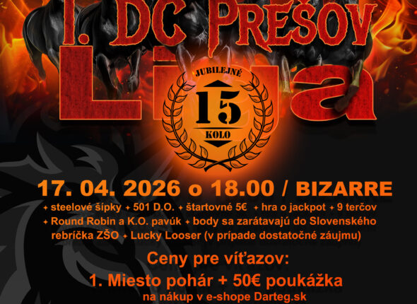 1. DC Prešov šípkarská liga - 15. kolo - Jubilejné
