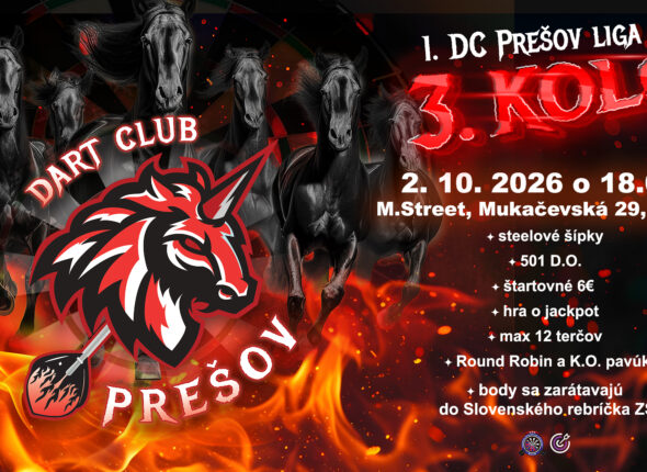 1. DC Prešov šípkarská liga 2026 / 2027 - 3. kolo
