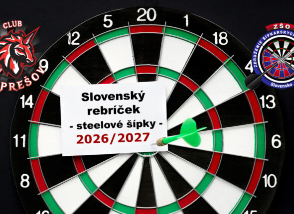 Slovenský rebríček steelové šípky 2026-2027